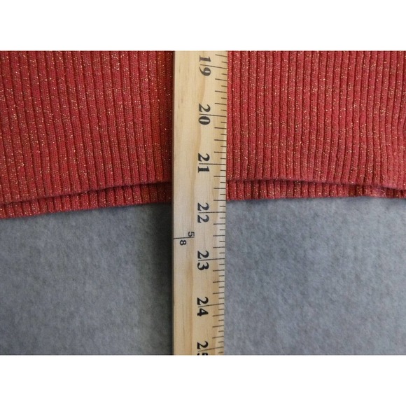 DKNY shawl neck balloon sleeve open knit sweater size large - Picture 8 of 8